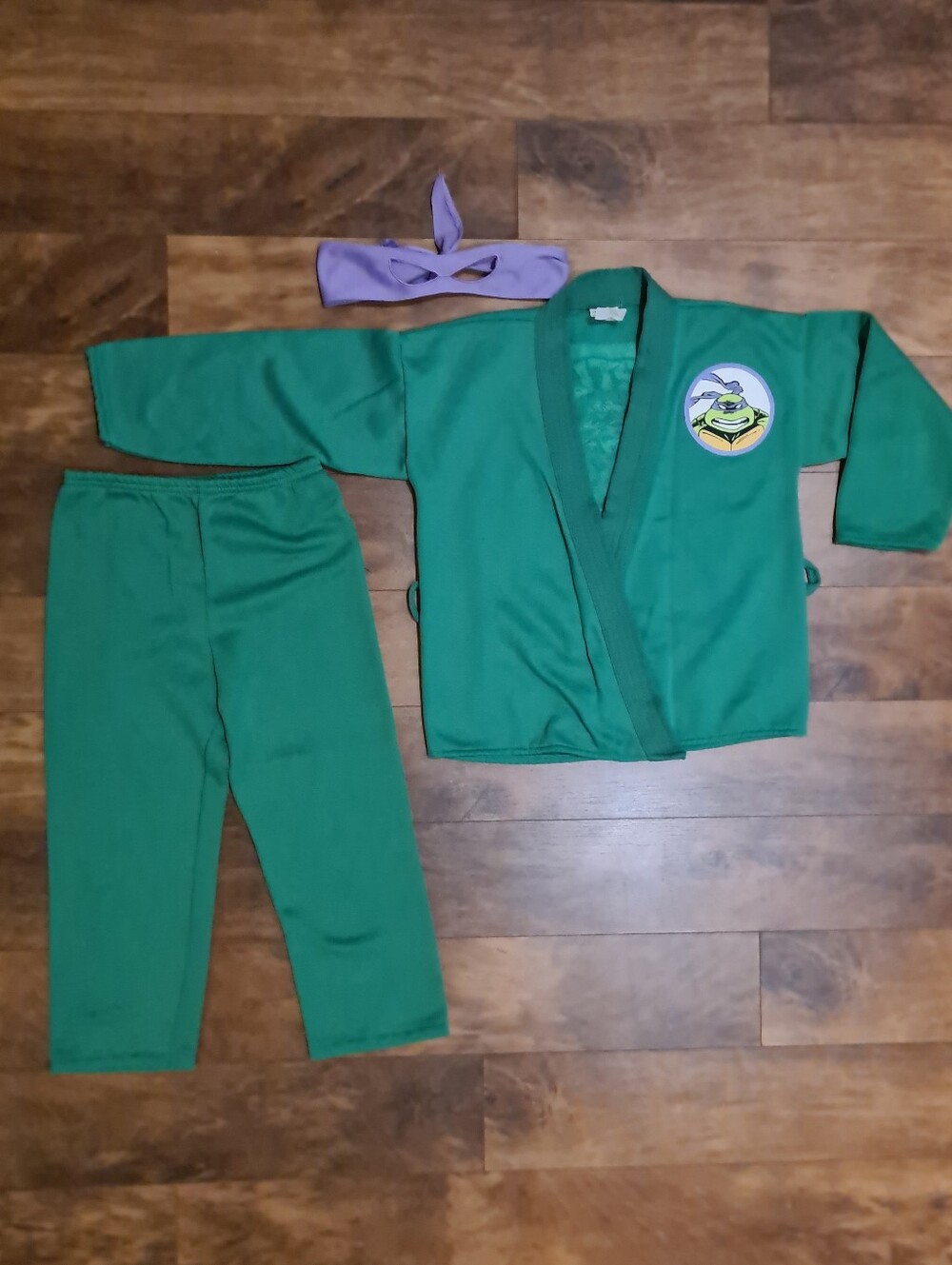 Vintage 1990 Teenage Mutant Ninja Turtles  Pajama Robe Karate Gi Donatello